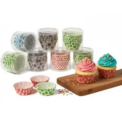Papierowe foremki na babeczki muffinki 12cm kolorowe papilotki 100 szt.