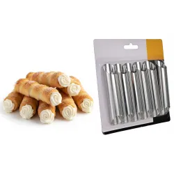 Foremki do rurek z kremem rurki zestaw do pieczenia kpl 6szt 12 cm