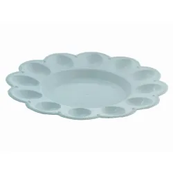 Talerz taca patera na jajka 24cm biały (n)