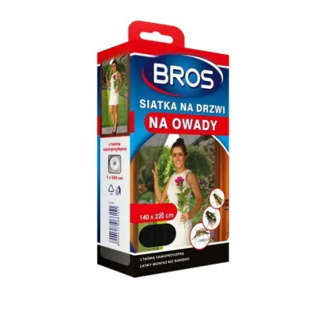 Bros siatka moskitiera na drzwi 140x220cm biała