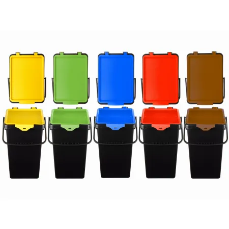 kosze do segregacji, wiadra do segregacji, 5 x 10L,