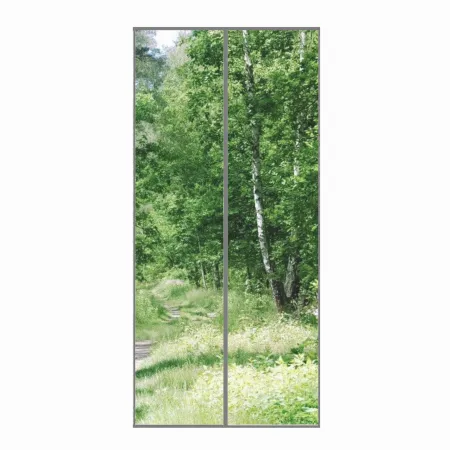 Moskitiera na drzwi 100x220 cm podwójne magnesy szara