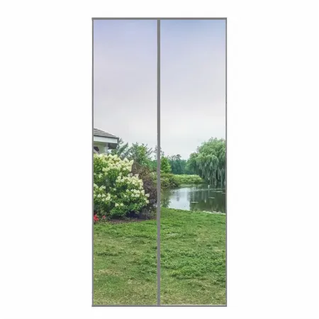 Moskitiera na drzwi 100x220 cm podwójne magnesy szara