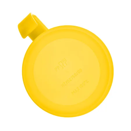 Kubek kubki plastikowy z uchem zmywarki  400ml żółty