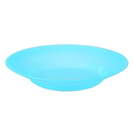 Talerz plastikowy głęboki do zupy 22,5 cm błękitny