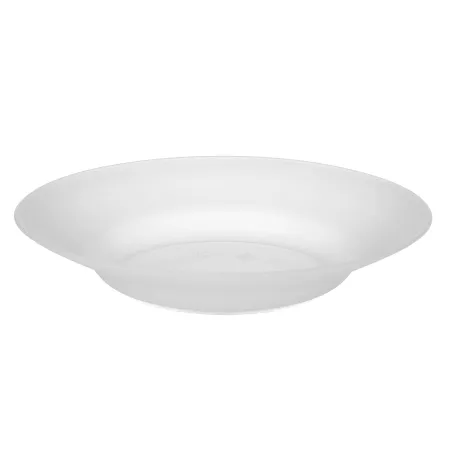 Talerz plastikowy głęboki do zupy 22,5 cm biały transp