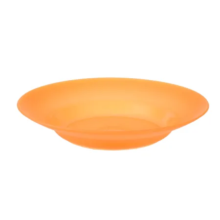 Talerz plastikowy głęboki do zupy 22,5 cm pomarańczowy