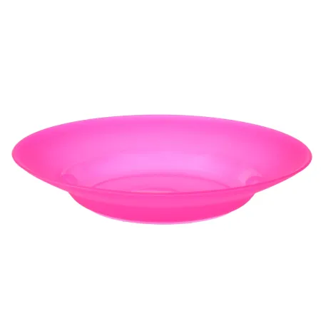 Talerz plastikowy głęboki do zupy 22,5 cm czerwony