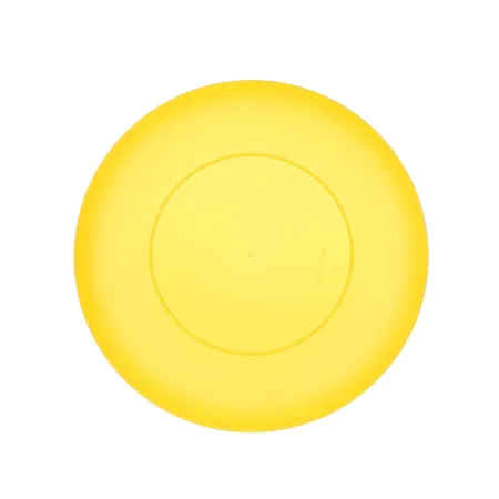 Talerz plastikowy płytki deserowy płaski dla dzieci 18cm żółty