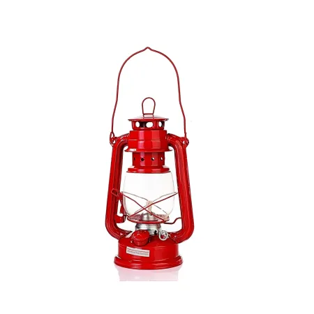 Zestaw lampa naftowa 24cm + knot czerwona