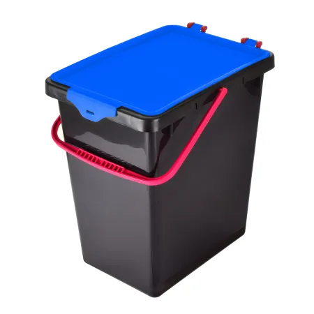 kosze do segregacji, wiadra do segregacji z naklejkami, 3 x 10L,