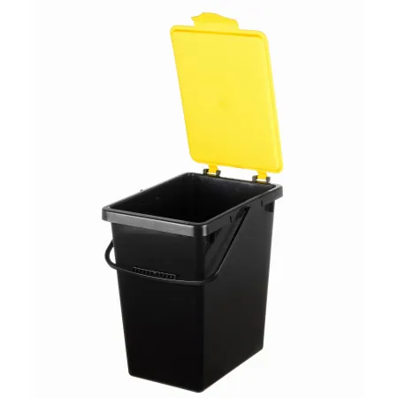 kosze do segregacji, wiadra do segregacji z naklejkami, 3 x 10L,