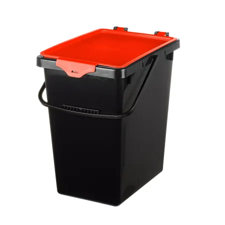 kosze do segregacji, wiadra do segregacji z naklejkami, 4 x 10L,
