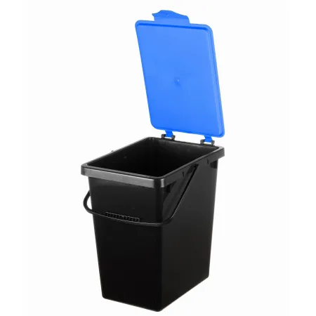 kosze do segregacji, wiadra do segregacji z naklejkami, 4 x 10L,
