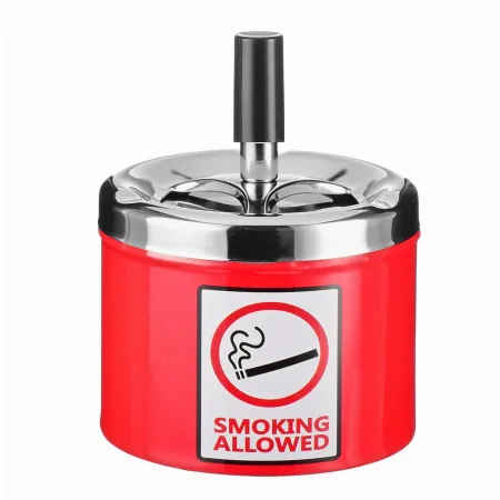 Metalowa popielniczka automatyczna obrotowa mix wzorów