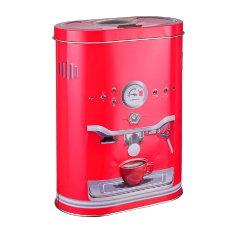 Puszka dekoracyjna metalowe pudełko owalna na kawę cafe mix wzorów