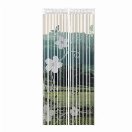Moskitiera na drzwi 100x220 cm z magnesami kwiaty cw