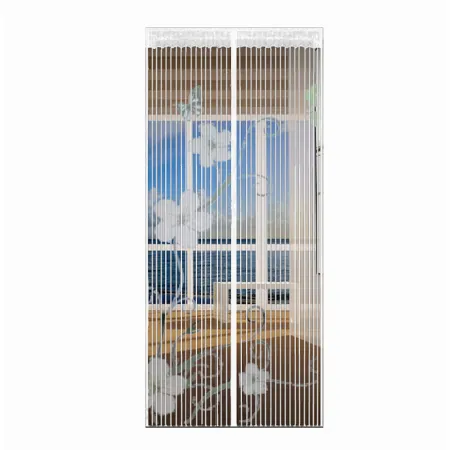 Moskitiera na drzwi 100x220 cm z magnesami kwiaty cw