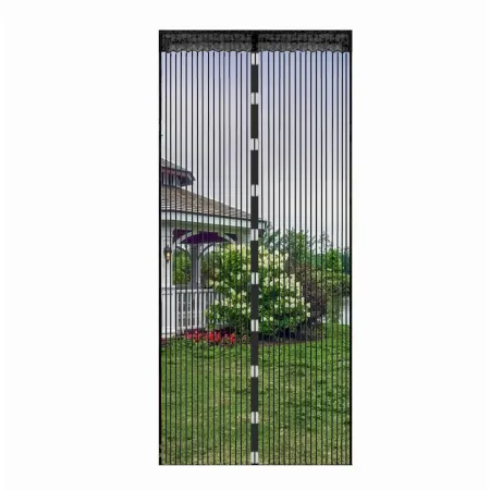 Moskitiera na drzwi 100x220 cm z magnesami czarna cw