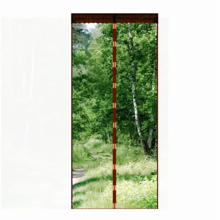 Moskitiera na drzwi 100x220 cm z magnesami brązowa cw