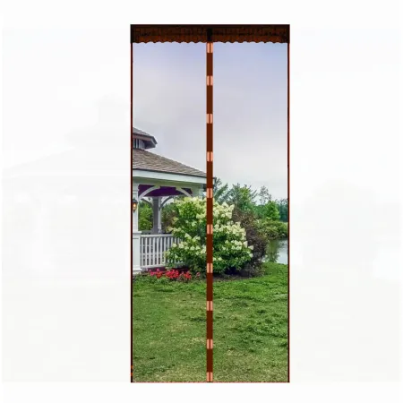 Moskitiera na drzwi 100x220 cm z magnesami brązowa cw