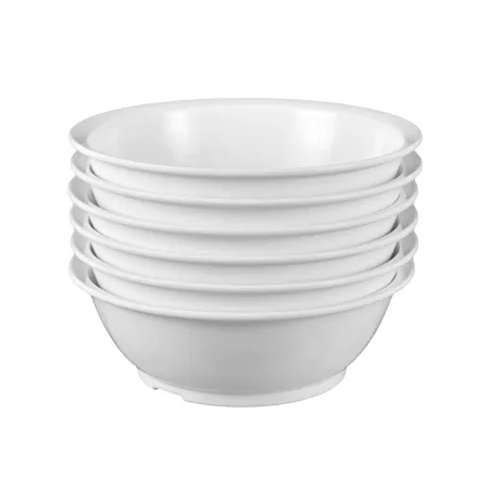 Gastro salaterka  biała plastikowa 18cm gruba z pokrywką