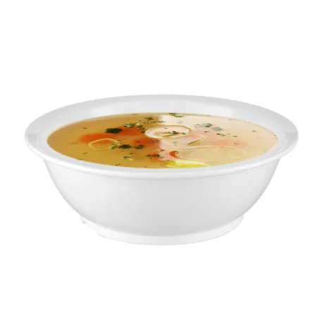 Gastro salaterka  biała plastikowa 18cm gruba z pokrywką