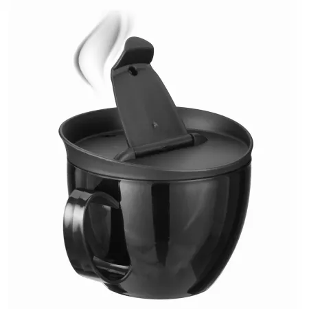 Gastro kubek  filiżanka z przykrywką wielorazowy 250ml czarny