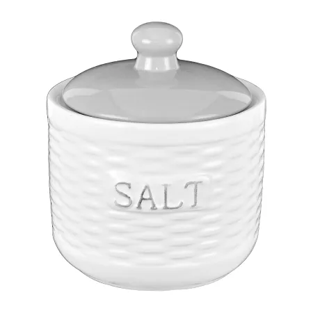 Ceramiczne pojemniki hermetyczne 600ml 3szt biało-szare