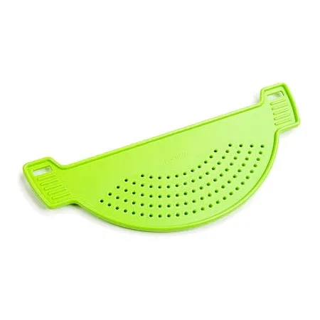 Durszlak plastikowy sitko do odcedzania połówkowe 23 cm  zielone
