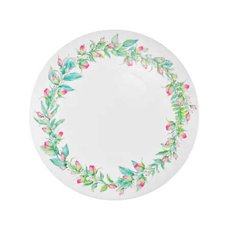 Patera na ciasto tort owoce talerz wysoki 28cm kwiaty sg