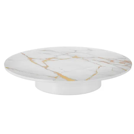 Patera na ciasto tort owoce talerz wysoki 28cm marmurek  sg