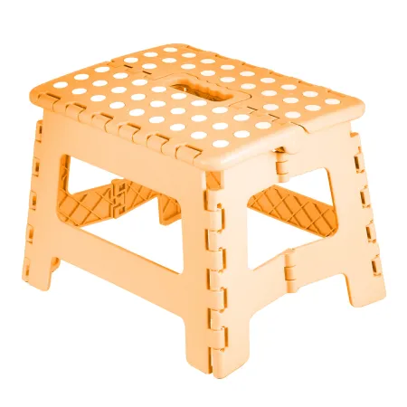 Taboret składany krzesełko wielofunkcyjny 29x22x22 cm beżowy