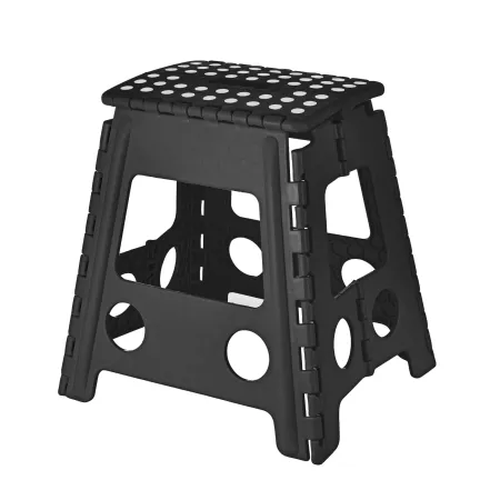 Taboret składany stołek krzesełko wielofunkcyjny 29x22x39 cm czarny