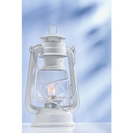 Zestaw lampa naftowa 24cm, olej 980ml+ knot biała