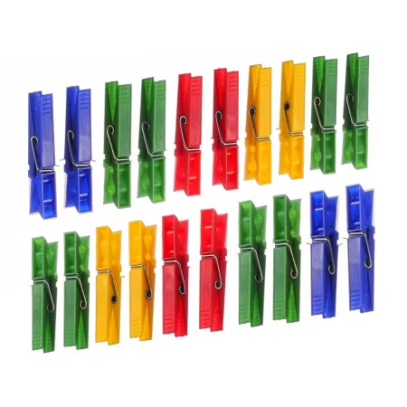 Polskie plastikowe klamerki do bielizny 20 szt 72mm
