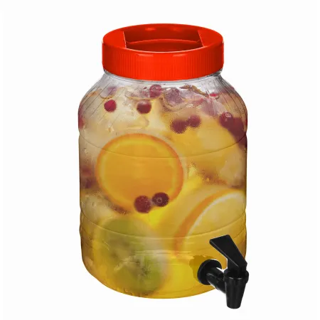 Nietłukący słój słoik z kranikiem 5l napoje lemoniada dzbanek  cz
