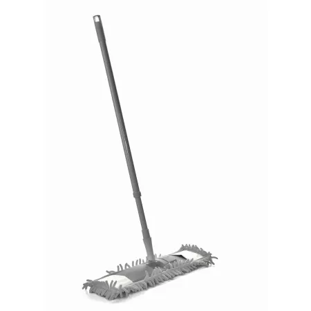 Mop z mikrofibry szenilowy hitt płaski szary