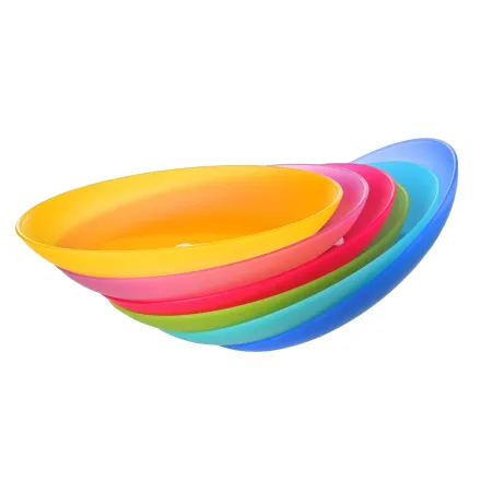 Talerz plastikowy płytki obiadowy płaski 22cm  6 szt. sg