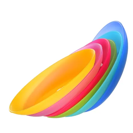 Talerz plastikowy płytki obiadowy płaski 22cm  6 szt. sg