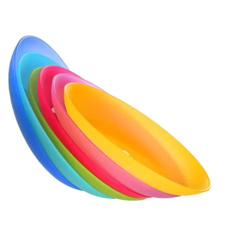 Talerz plastikowy płytki obiadowy płaski 22cm  6 szt. sg