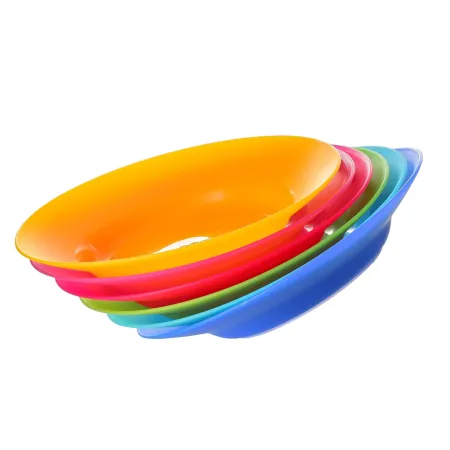 Talerz plastikowy głęboki do zupy 22,5 cm mix - kpl. 6 szt sg