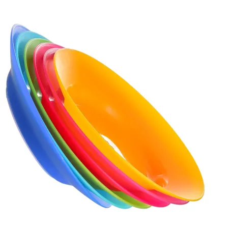 Talerz plastikowy głęboki do zupy 22,5 cm mix - kpl. 6 szt sg