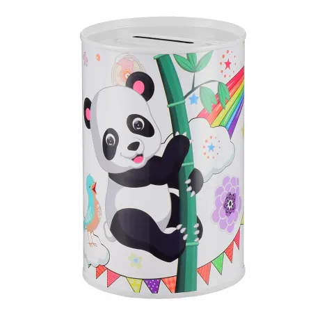 Metalowa puszka skarbonka misie panda 7,5x10,5cm