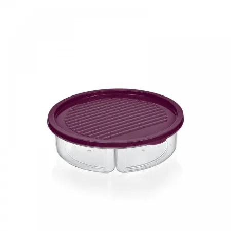 Pojemnik dzielony zamykany lunch box na przekąski  b393