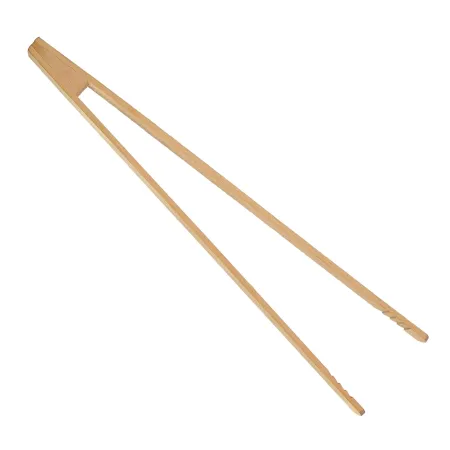 Polskie drewniane kuchenne szczypce 32cm do grila ogórków sałatek