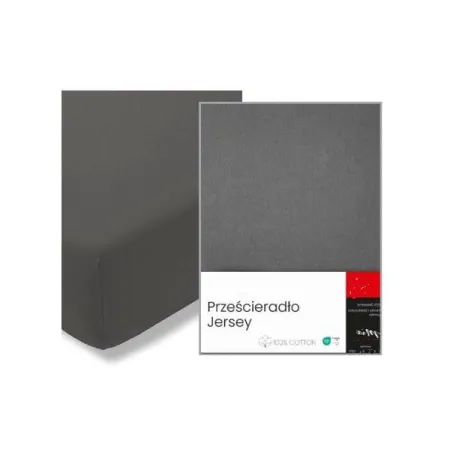 Prześcieradło jersey bawełniane z gumką 160x200 + 25 cm różne kolory