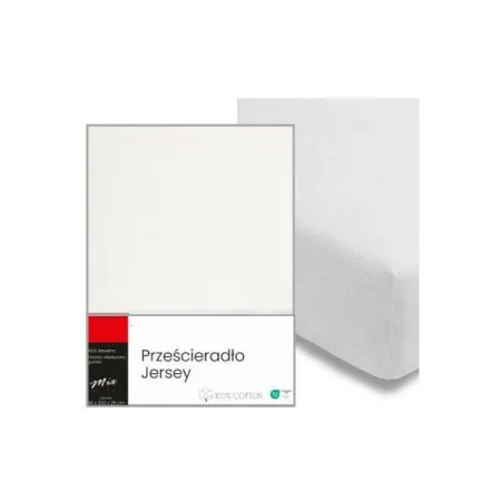 Prześcieradło jersey bawełniane z gumką 180x200 + 25 cm różne kolory