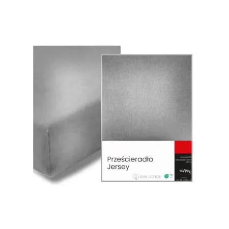 Prześcieradło jersey bawełniane z gumką 160x200 + 25 cm różne kolory