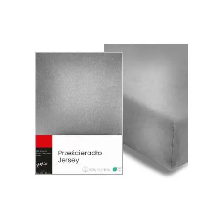 Prześcieradło jersey bawełniane z gumką 160x200 + 25 cm różne kolory